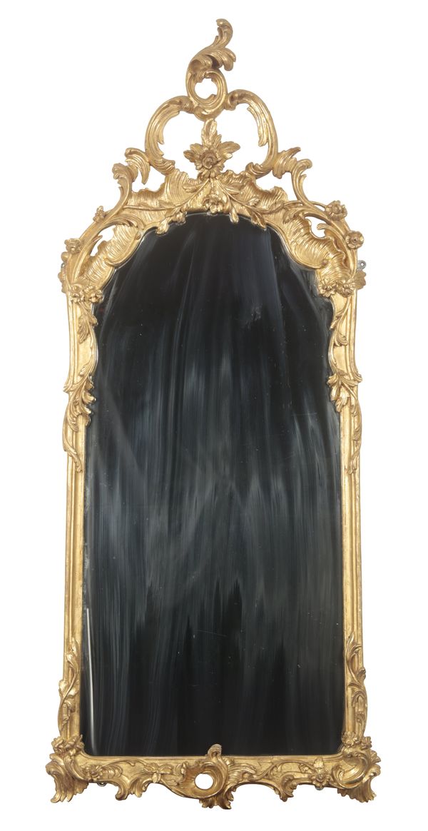 A FRENCH GILTWOOD MIRROR