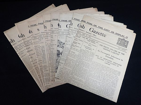 GENERAL STRIKE INTEREST: THE BRITISH GAZETTE MAY 1926