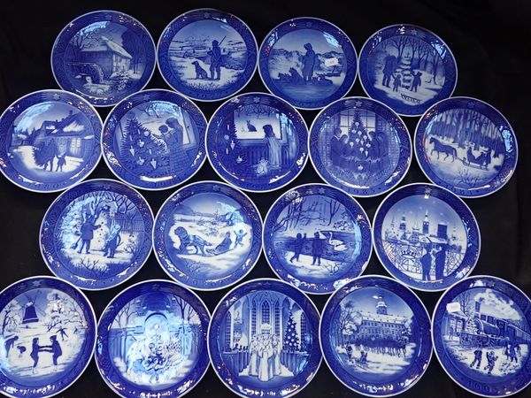 A COLLECTION OF ROYAL COPENHAGEN CHRISTMAS PLATES