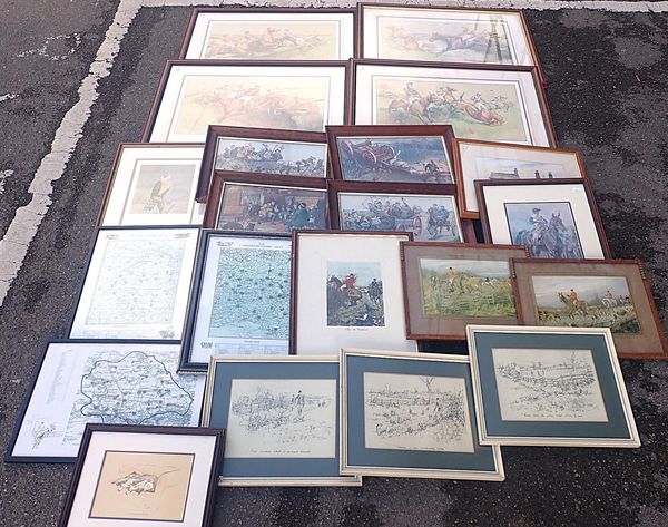 AFTER DOROTHY HARDY (1868-1937) A collection of four horse racing scenes