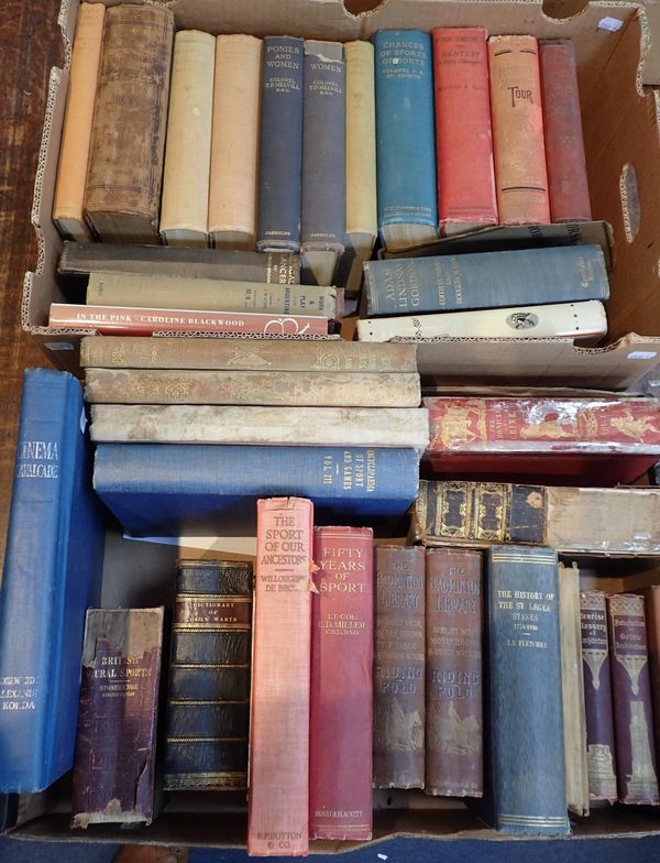 A QUANTITY OF BOOKS, SOME SPORTING INTEREST