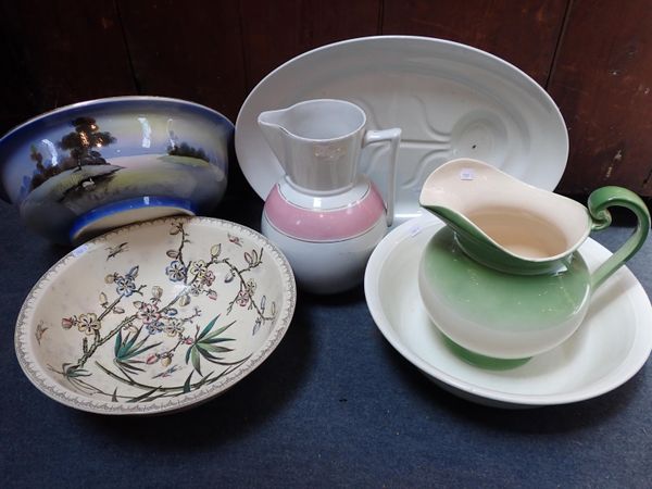 A PLAIN WHITE WEDGWOOD MEAT PLATE