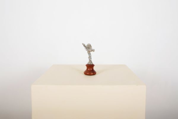 AFTER CHARLES ROBINSON SYKES (1875-1950) A chromed metal 'Spirit of ecstasy' car mascot