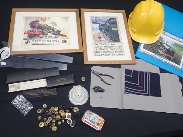 A BR RAILWAY 'ACME' WHISTLE, A TICKET PUNCH