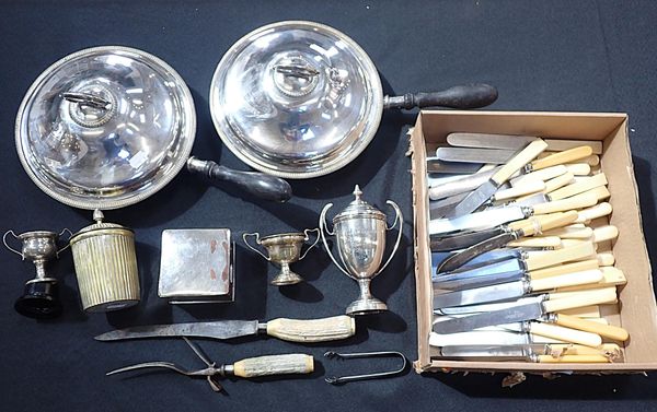A QUANTITY OF SILVER-PLATED WARE