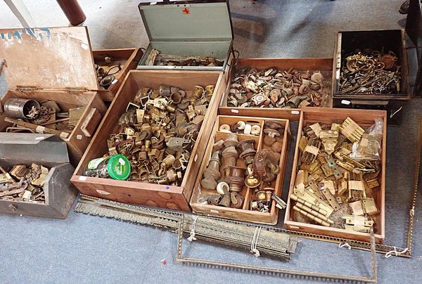 A QUANTITY OF FURNITURE FITTINGS