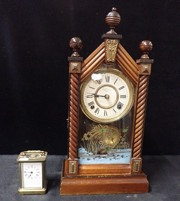 AN EARLY 20TH CENTURY JAPANESE SEIKOSHA SHELF CLOCK