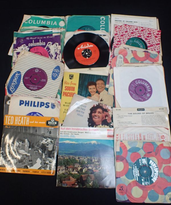 A COLLECTION OF 45 RPM RECORDS