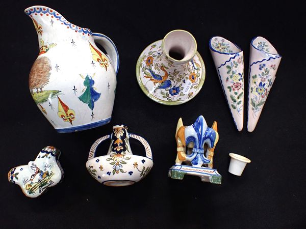A HENRIOT QUIMPER INKWELL