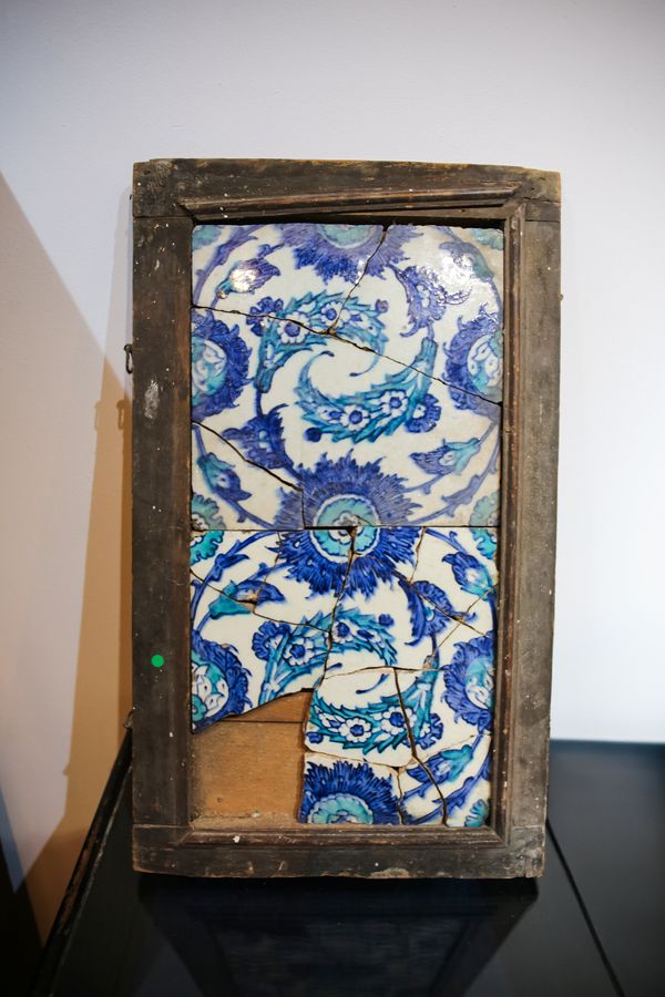 AN INCOMPLETE IZNIK TILE PANEL