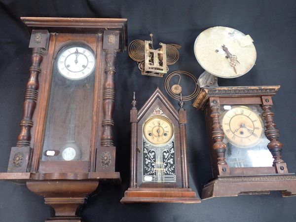 AN AMERICAN ANSONIA 'STEEPLE' CLOCK