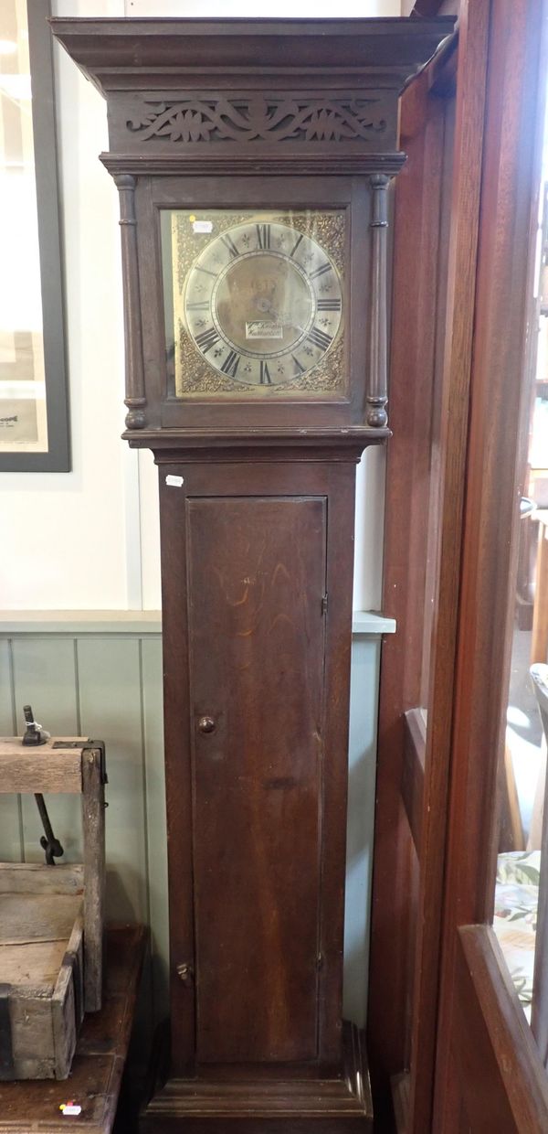 A THIRTY-HOUR LONGCASE CLOCK, SIGNED Wm KNIGHT, WESTMARDEN