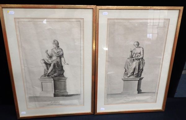 A PAIR OF ANTIQUARIAN ENGRAVINGS