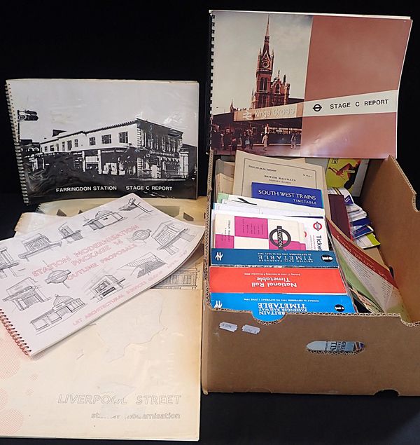 A COLLECTION OF RAILWAY EPHEMERA
