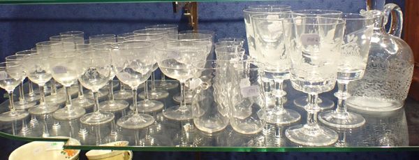 A COLLECTION OF GLASSWARE