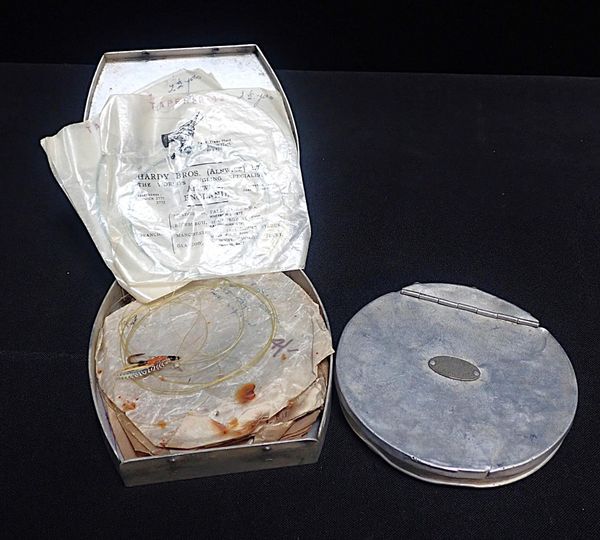 HARDY & CO: ALNWICK; ALLOY FLY CAST WALLET