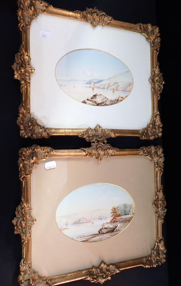 A PAIR OF 19th CENTURY  COASTAL SCENES