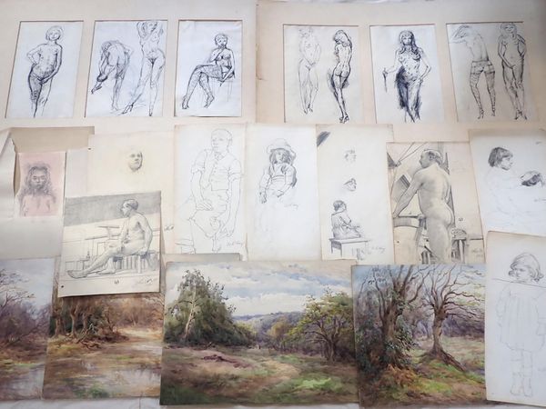 A GROUP OF EARLY 20th CENTURY LIFE DRAWINGS BY W.R. HAY