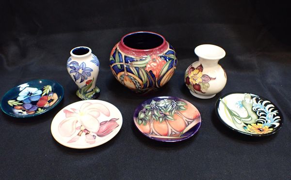 MOORCROFT: THREE MODERN VASES