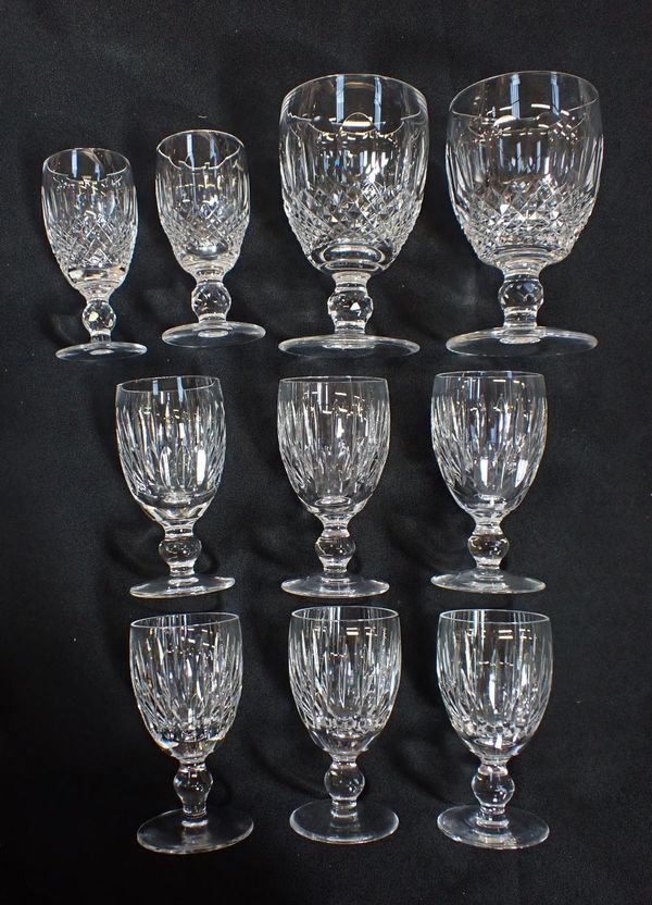 A PAIR OF WATERFORD CRYSTAL 'COLLEEN' GOBLETS