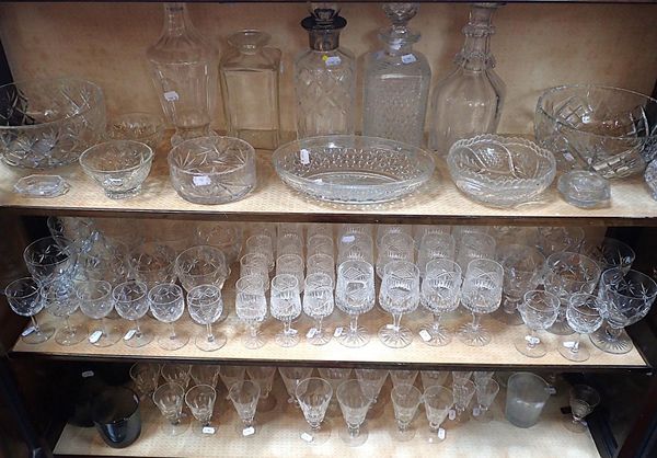 A COLLECTION OF TABLE GLASS