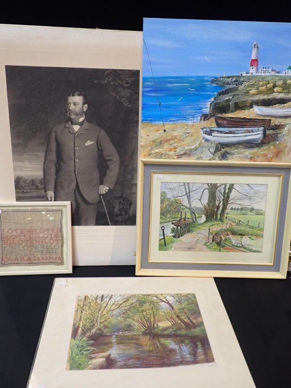 DAVID HAWKINS: OLD SLUICE, R. FROME, DORCHESTER, DORSET