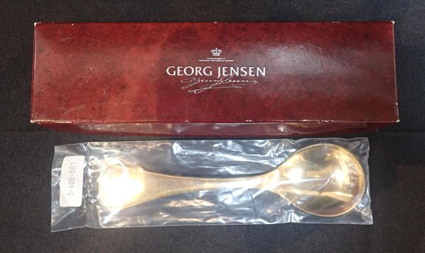 GEORG JENSEN GOLD PLATED SPOON