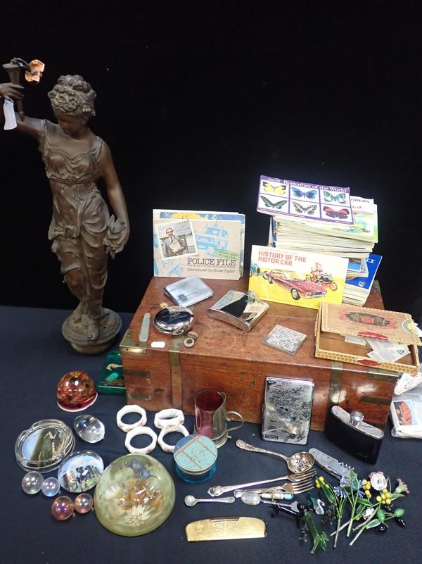 A VICTORIAN SPELTER FIGURE