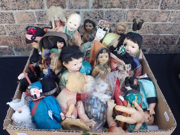 A COLLECTION OF CHINESE, JAPANESE AND OTHER WORLD DOLLS