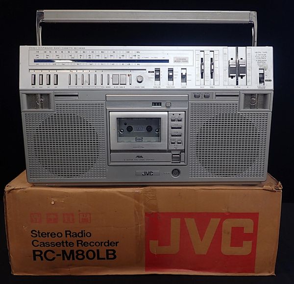 BOXED 'JVC' STEREO RADIO CASSETTE RECORDER