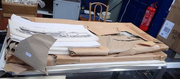 A LARGE QUANTITY OF UNFRAMED PRINTS OF THE PALACE OF WESTMINSTER