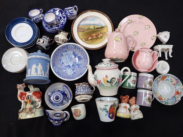 A COPELAND TEAPLATE; 'THE FOX' BY LIONEL EDWARDS