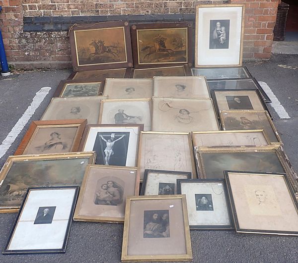 A COLLECTION OF 19th CENTURY ENGRAVINGS AND PRINTS