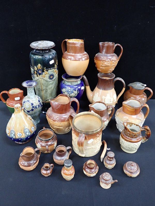 A QUANTITY OF DOULTON STONEWARE