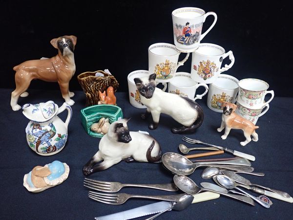 TWO BESWICK SIAMESE CATS