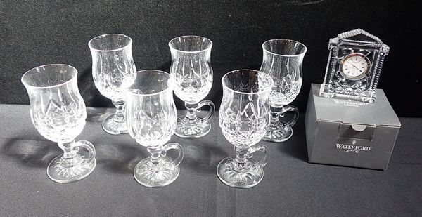 SIX WATERFORD 'LISMORE' IRISH COFFEE GLASSES