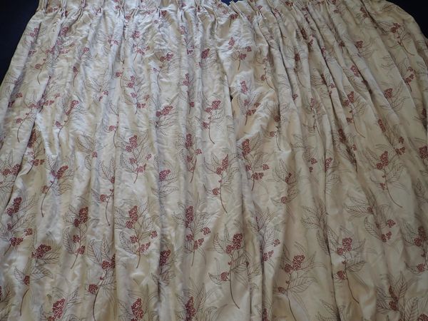A PAIR OF MODERN CURTAINS