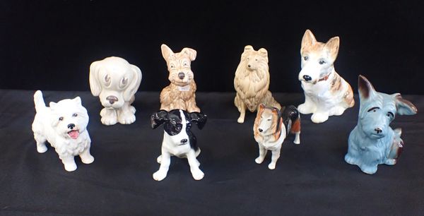A COLLECTION OF SYLVAC DOGS