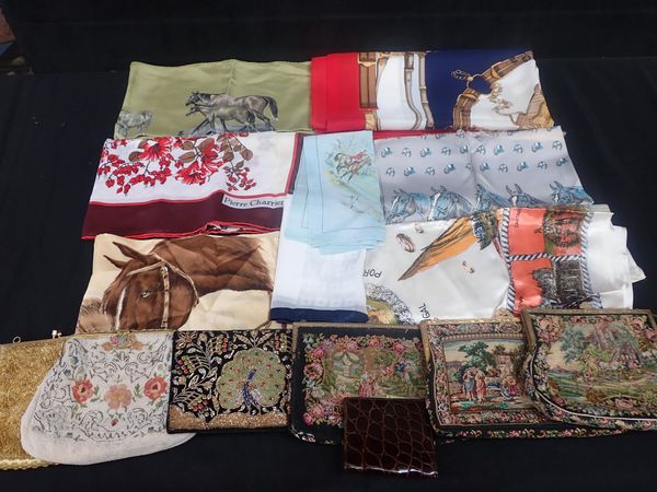 A COLLECTION OF VINTAGE HEADSCARVES