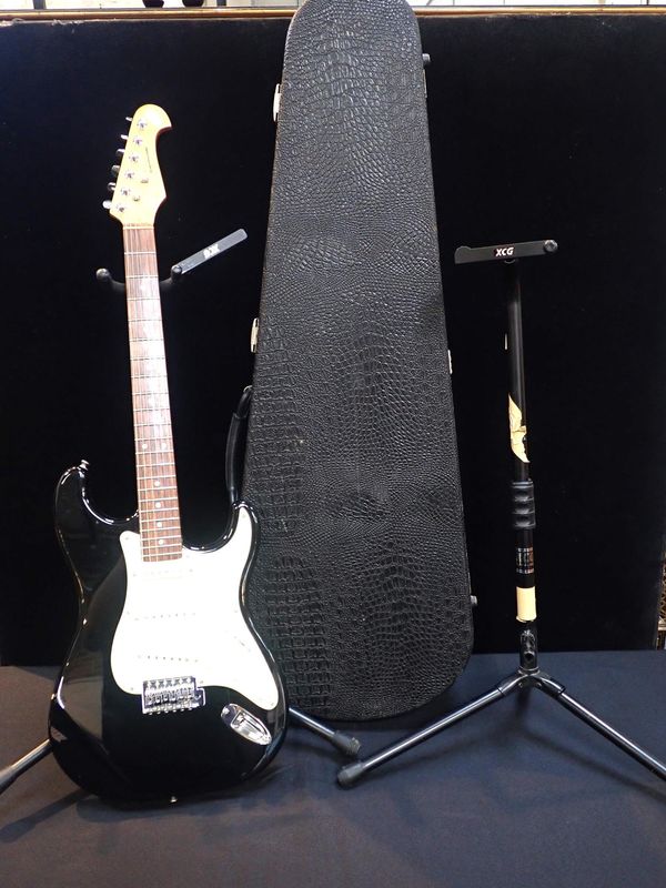 A JACK AND DANNY STRATOCASTER ELECTRIC GUITAR