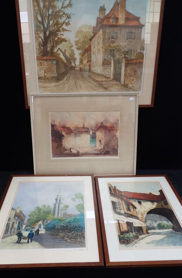 FOUR ARTISTS' COLOURED PRINTS, ALL SIGNED