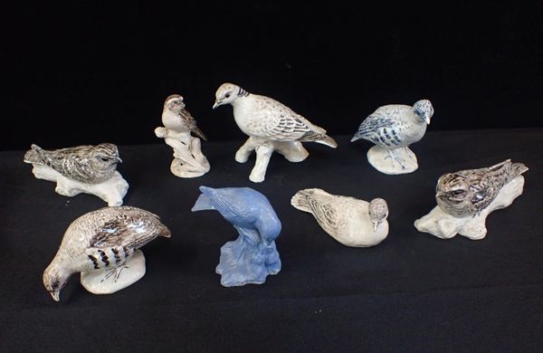 CICELY LUSHINGTON 1903-87: A COLLECTION  OF CERAMIC BIRDS