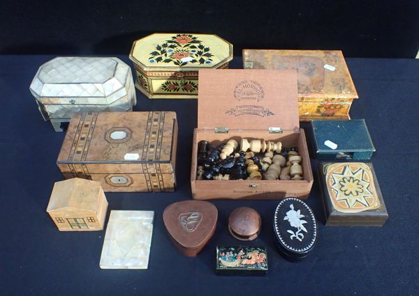 A COLLECTION OF BOXES