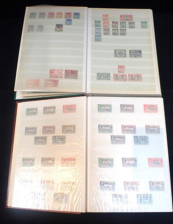 TWO ALBUMS OF COMMONWEALTH STAMPS
