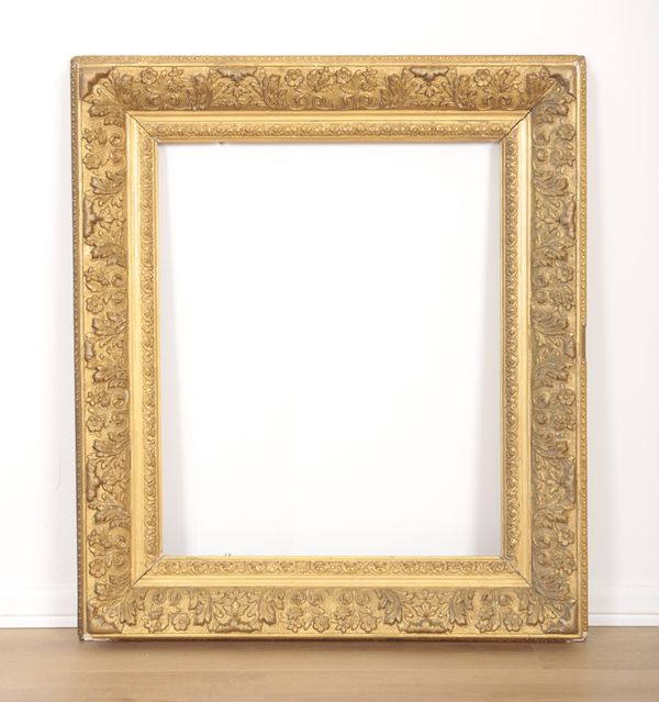 A GILTWOOD AND COMPOSITION FRAME
