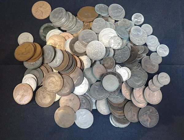 A SMALL QUANTITY OF PRE DECIMAL COINS