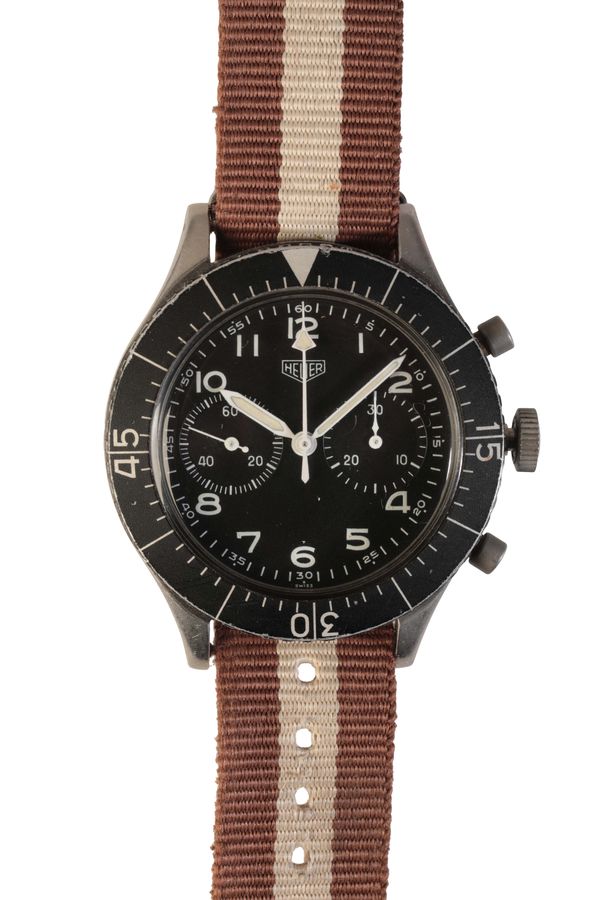 HEUER BUND: A GENTLEMAN'S STAINLESS STEEL MILITARY WRISTWATCH