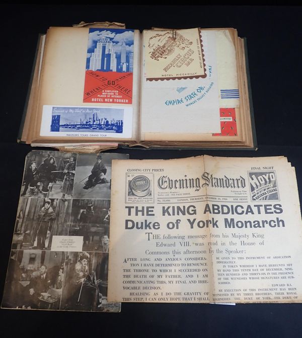 A WWII AND EARLIER SCRAPBOOK