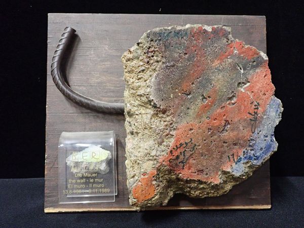 TWO FRAGMENTS OF THE BERLIN WALL