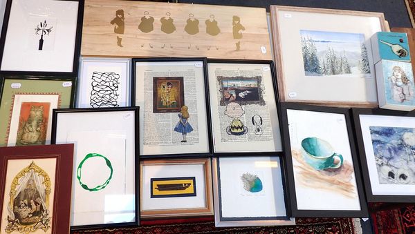 JAMES UNSWORTH: A PRINT ON WOOD FLOORING PIECE